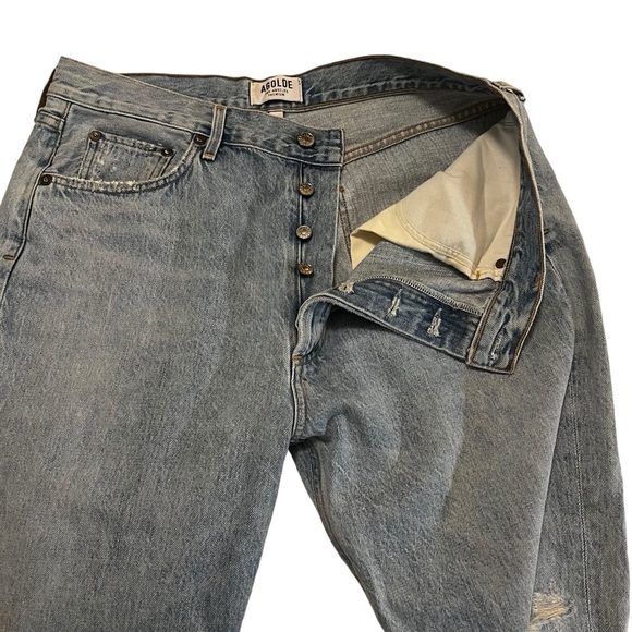 AGOLDE Revolve Riley High Rise Straight Crop 32 - Picture 5 of 16